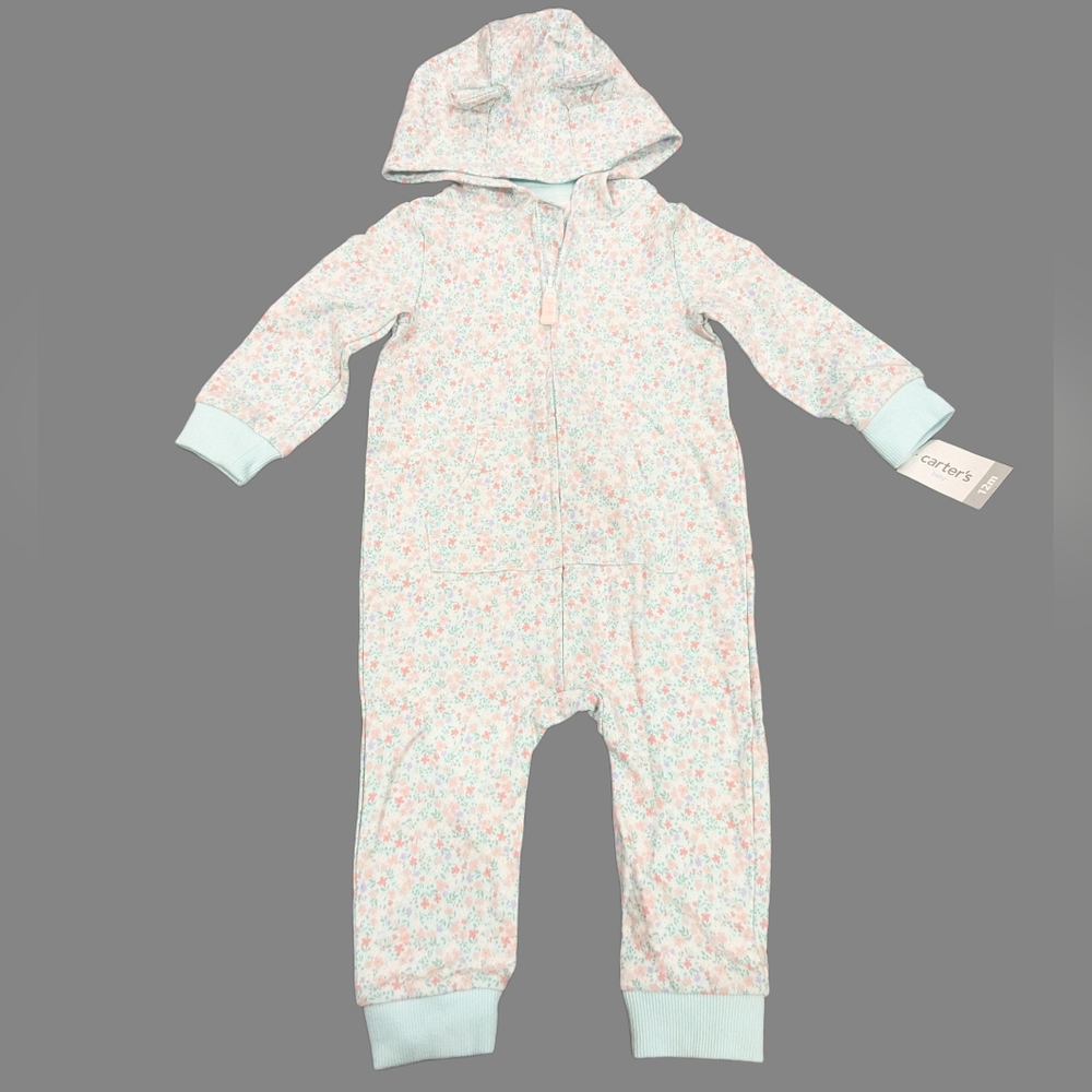 Carter's 12 Months NWT Hooded Jumpsuit
